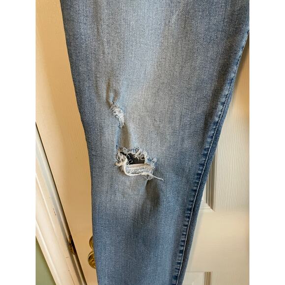 Lucky Brand Jeans Ankle Mid Rise Skinny Ava Distressed Raw Hem Size 10 / 30 - Picture 6 of 14